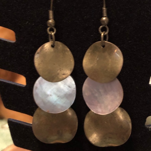 Purple & Gold Iridescent Earrings & Necklace Set - Picture 8 of 16